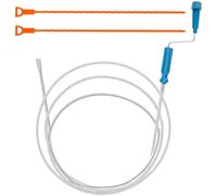 UNINGYI 3 panni a spirale, 3 m x 5 mm, spirale per la pulizia dei tubi, spirale di scarico, per la pulizia dei tubi, spirale flessibile per la cucina e il bagno, scarico a spirale per la pulizia dei