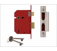UNION - 2201 5 Lever Mortice Sashlock Cromo satinato 77.5mm 3in Visi