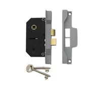 UNION 2242 2 Leva Della Serratura Scontato A Argento Smaltato 65.5mm 2.5in Visi