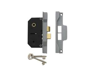 UNION 2242 2 Leva Della Serratura Scontato A Argento Smaltato 78.5mm 3in Visi