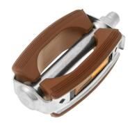 UNION COPPIA pedali BICI BICICLETTA CITY sport omologati marroni IN GOMMA E ACCI