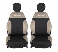 UNION Coprisedili anteriori realizzati su misura specifici per FIAT PANDA. Perfettamente aderente resistente lavabile. Made in Italy (Antracite/Beige)