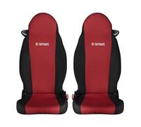 UNION Coprisedili anteriori realizzati su misura specifici per SMART. Perfettamente aderente resistente lavabile. Made in Italy (Rosso)