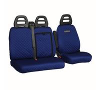 UNION Coprisedili su misura realizzati per FORD TRANSIT CUSTOM 3 POSTI (1+1 DOPPIO) dal 2012 Perfettamente aderente, resistente, lavabile. Made in Italy. FR33A
