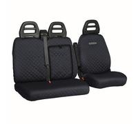 UNION Coprisedili su misura realizzati per FORD TRANSIT CUSTOM 3 POSTI (1+1 DOPPIO). Perfettamente aderente, resistente, lavabile. Made in Italy. (FR48A)