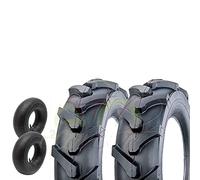 Union EGA08TMU 2 Pneumatici + 2 CAMERE d'Aria per TRATTORINO 3.50-8 TM RINFORZATI 4PR GOMME Ruote COPERTONI FALCIAERBA FALCIATUTTO MOTOZAPPA