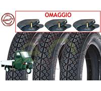 Union EGE10DMU Set 3 Pneumatici 100/90-10 + 3 CAMERE d'Aria per Piaggio Ape Scooter Vespa VESPONE 61L GOMME COPERTONI Disegno M I C H E L I N