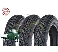 3 PNEUMATICI GOMME RINFORZATI 100.90-10 61L 6PR PIAGGIO APE RST MIX 50 1999-03
