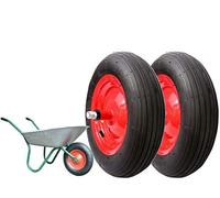 Union EGG08NRE 2 Ruote PNEUMATICHE Complete 3.50-8 (2pr) Ricambio per CARRIOLA Modello Vespa ASSE Lungo 155mm GOMME