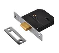 Union Es-Dl Essentials 3 Lever Mortice Deadlock Cromo 79Mm 3In Visi UNNYESDLCH