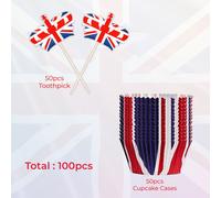 Union Jack Accessori Festa Perfetto per UK Strada Festa Compleanno Royal Evento