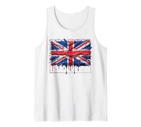 Union Jack Bandiera Britannica Cuore Gran Bretagna Gran Bretagna Grande Canotta