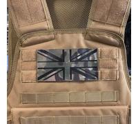 Union Jack Bandiera Stinto,Multicam & Nero Ir Stile Gilet Morale Toppa per Ubacs