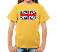 Union Jack Bandiera T-Shirt - UK - London - Bretagna - Inglese - Regno Unito