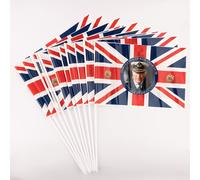 Union Jack Bandierine - UK Festa Decorazione PVC/Tessuto 3M - 40m Triangolo /