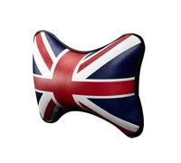 Union Jack Car Neck Pillow - Cushion della bandiera del Regno Unito, Headrest di guida | Cuscinetto di supporto cervicale ergonomico con stampa tributo di giubileo per auto, viaggi da c