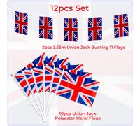 Union Jack Decorazioni Festa Piatti Bandiere Palloncini Tazze UK King Compleanno