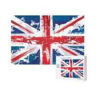 Union Jack del Regno Unito,Puzzle in legno da 300 pezzi per famiglie, per adulti e adolescenti, decorazioni per la casa