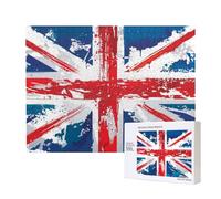 Union Jack del Regno Unito,Puzzle in legno da 500 pezzi, gioco di famiglia, puzzle per adulti e adolescenti, decorazioni per la casa