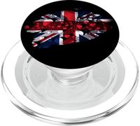 Union Jack Gocce di pioggia Regno Unito Meteo Inghilterra Cultura britannica PopSockets PopGrip per MagSafe