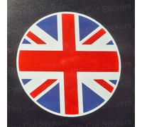 Union Jack Gran Bretagna GB Rotondo Bandiere Vinile Auto Van Finestra Adesivi