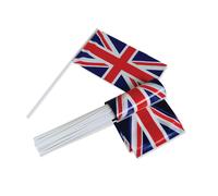 Union Jack Hand Waver Bandiera Misura Confezione 50 - 100% Plastica (BN2737)