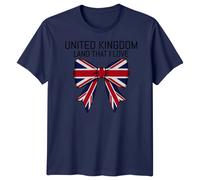 Union Jack T-Shirt United Kingdom Flag Bow UK Pride Patriotic Adults & Kids Tee