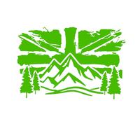 Union Jack UK Bandiera Paesaggio Decalcomania Esterno Adventure Camper Van