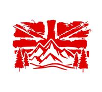 Union Jack UK Bandiera Paesaggio Decalcomania Esterno Adventure Camper Van