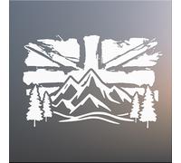 Union Jack UK Bandiera Paesaggio Decalcomania Esterno Adventure Camper Van
