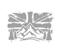 Union Jack UK Bandiera Paesaggio Decalcomania Esterno Adventure Camper Van