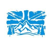 Union Jack UK Bandiera Paesaggio Decalcomania Esterno Adventure Camper Van