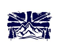 Union Jack UK Bandiera Paesaggio Decalcomania Esterno Adventure Camper Van