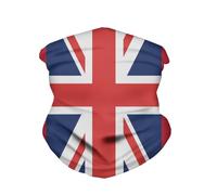 Union Jack Uomo Donna Scaldacollo Traspirante Sciarpa A Tubo Multiuso Fascia per Capelli Decorazione Facciale per Sports Yoga Campeggio