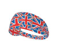 Union Jacks Elastic Exercise Headband For Women&Men,Wide Headbands For Women Athletic Sweatbands - Fashion Elastic Sports Hair Band For Yoga Fitness