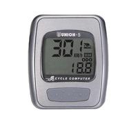 Union Marwi Ciclocomputer con Filo 5 Funzioni, Grigio
