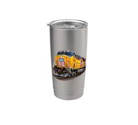 Union Pacific Yellow Engine su binari Bicchiere termico in acciaio inox doppia parete