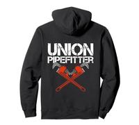 Union Pipefitter Idraulico Viaggio Steamfitter Felpa con Cappuccio