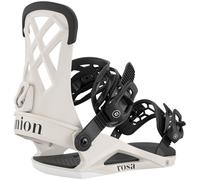Union Rosa Damen Snowboard Binding Freestyle Con Cinghie Bone 2026 NUOVO