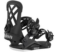 Union Rosa Damen Snowboard Binding Freestyle Con Cinghie Nere 2026 NUOVO