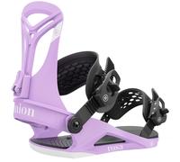 Union Rosa Damen Snowboard Binding Freestyle Con Cinghie Viola 2025 NUOVO