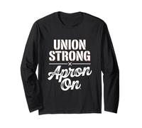 Union Strong Grembiule On Labor Day Maglia a Manica