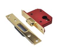 UNION - StrongBOLT 21EU EUS-PB-3.0 Euro Deadlock placcato in ottone 81mm 3in