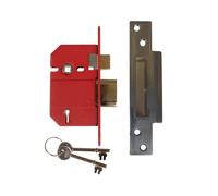 UNION - StrongBOLT 2200S BS 5 Lever Mortick Sashlock Cromo satinato 68mm Visi