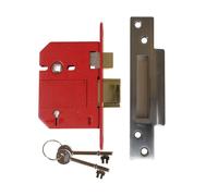 UNION StrongBOLT 2200S Serratura a Cassetta 5 Leve, BS3621, Cromo Satinato, 81m