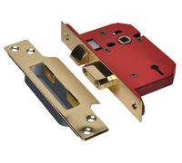 UNION - StrongBOLT 2203S 3 Lever Mortick Sashlock Ottone lucido 81mm 3in Visi