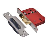 UNION StrongBOLT 2203S Serratura a Mortasa 3 Leve, Acciaio Inossidabile, 81mm