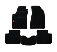 UNION Tappetini su misura realizzati per JEEP GRAND CHEROKEE dal 2013 al 2022 in moquette di qualita Nero con logo con bordo in tinta