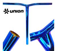Union Uniq Bend Bar Manubrio Scooter Stunt Trick 55cm 58cm Blauchrome Acciaio