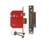 UNION Viti Robuste 2200S BS 5 Leva Della Serratura A Raso Cromo 81mm Box UNNJ22